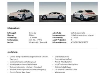Porsche Taycan 69.881 km 69.000 &euro; Lützen 06686