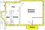 1-Raumwohnung mit Balkon in Arensdorf bei Köthen - Etagenwohnung Köthen OT Arensdorf Arensdorf | Angebot:26979376