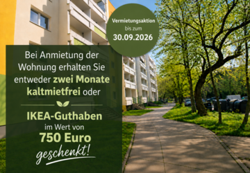 Wohnung Halle Neustadt - 3 Zimmer, 59 m&sup2;, 450&euro; | Angebot:27338795
