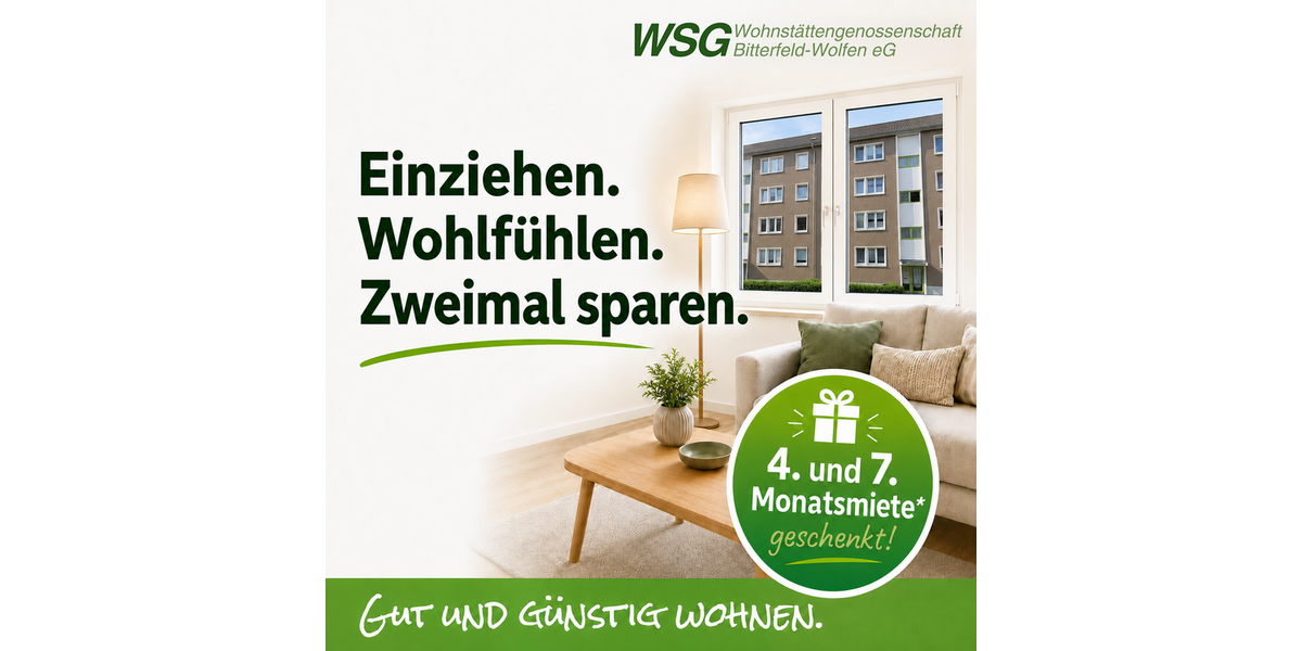 Etagenwohnung Bitterfeld-Wolfen OT Bitterfeld Bitterfeld - 3 Zimmer, 59 m&sup2;, 414&euro; | Angebot:26886614