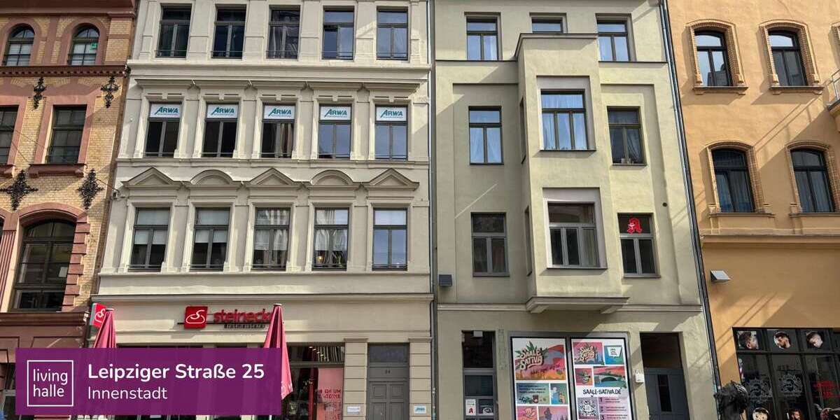 Etagenwohnung Halle Altstadt - 2 Zimmer, 59 m&sup2;, 660&euro; | Angebot:26402478